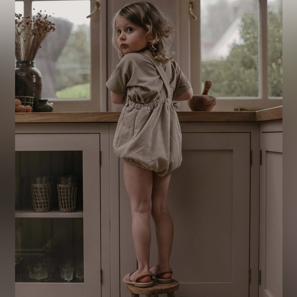 The simple folk corduroy overall romper nwt 8/9y